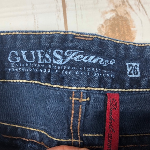 GUESS Daredevil Skinny Dark Wash Skinny Jeans - Picture 5 of 8